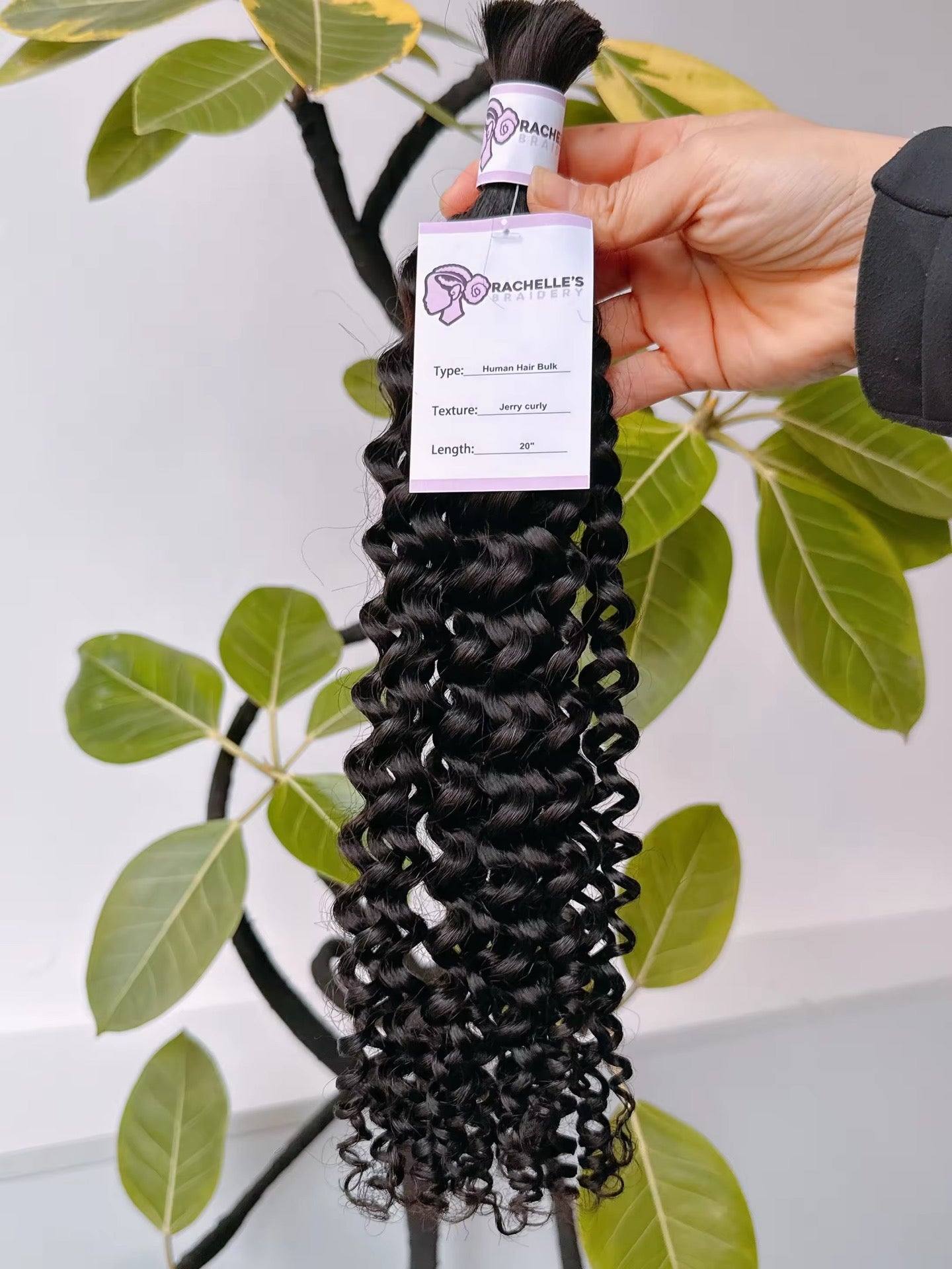 Jerry curly 20" - Human Hair Bulk