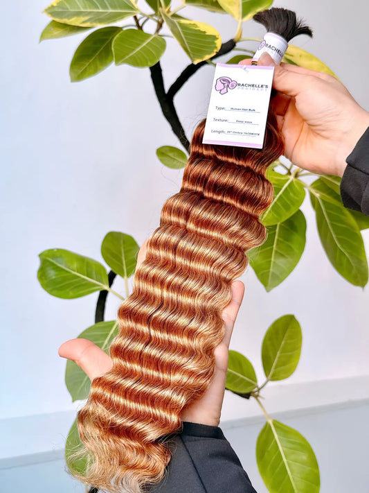 Deep Wave 20" Ombre - Human Hair Bulk